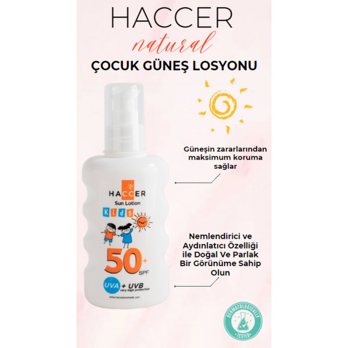 Haccer Güneş Losyonu Kids 50 SPF