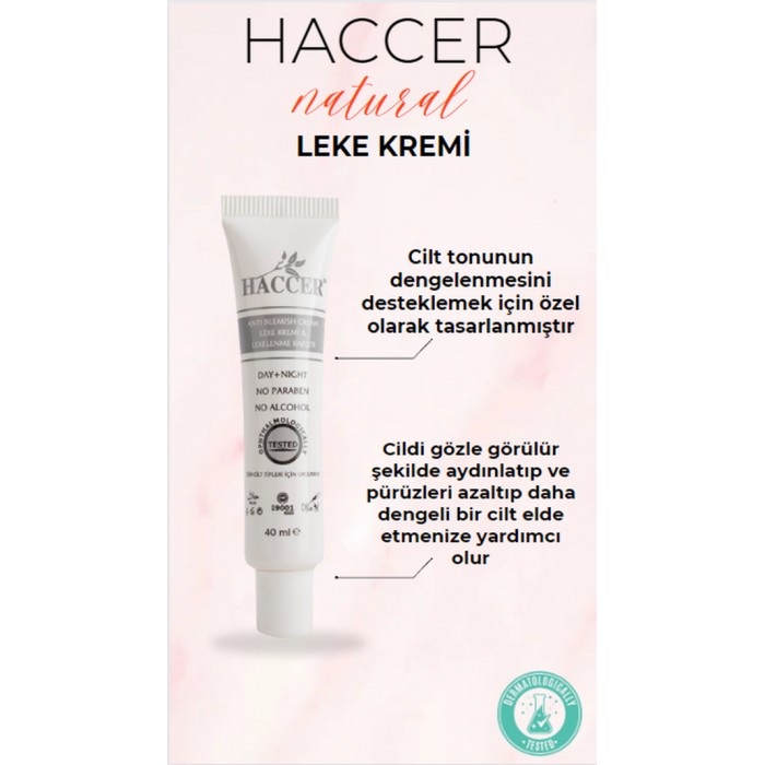 Haccer Leke Kremi & Lekelenme Karşıtı